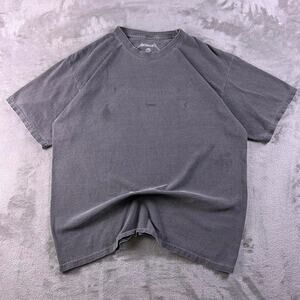 Metallica T-Shirt Mens Medium Faded Gray Album Graphics Back Print Band Tee